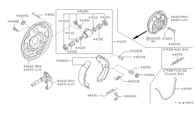 1985 Nissan Sentra Rear Brake Diagram