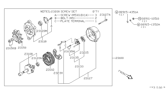 1983 Nissan Sentra Alternator Diagram 2