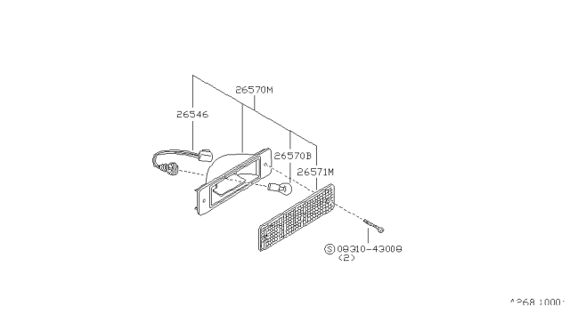 1985 Nissan Sentra High Mounting Stop Lamp Diagram 1