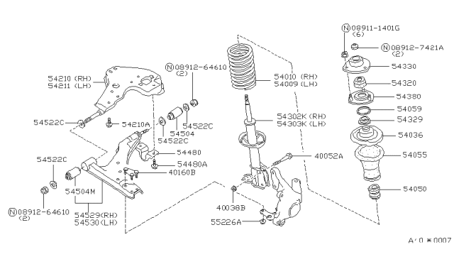 1984 Nissan Sentra Front Suspension Diagram