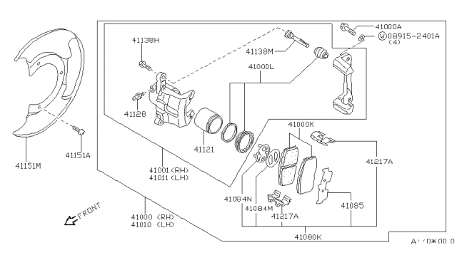 1982 Nissan Sentra Front Brake Diagram