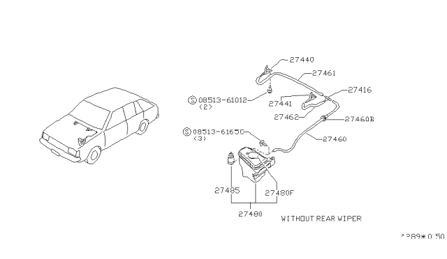 1984 Nissan Sentra Windshield Washer Diagram 2