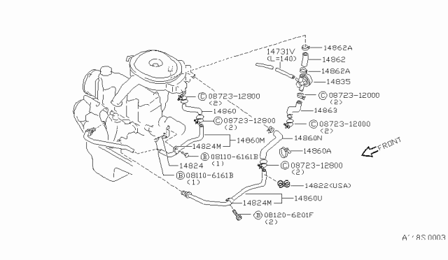 1983 Nissan Sentra Secondary Air System Diagram 1
