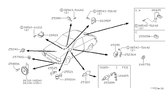 1984 Nissan Sentra Electrical Unit Diagram 1