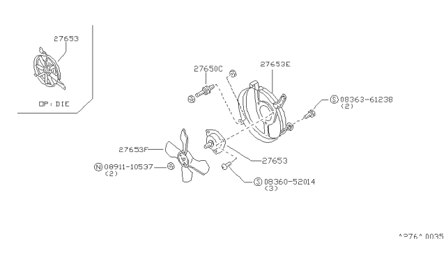 1984 Nissan Sentra Condenser,Liquid Tank & Piping Diagram 1