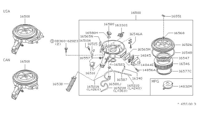 1982 Nissan Sentra Air Cleaner Diagram 2