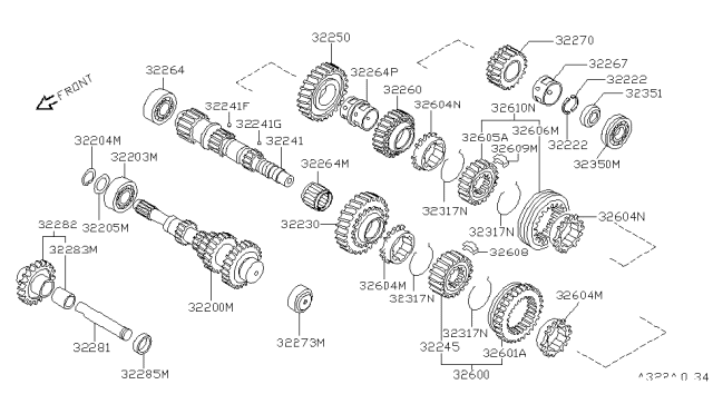 1983 Nissan Sentra Transmission Gear Diagram 1