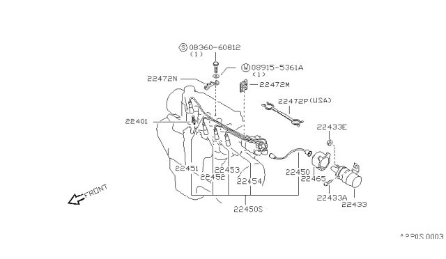 1982 Nissan Sentra Ignition System Diagram 1