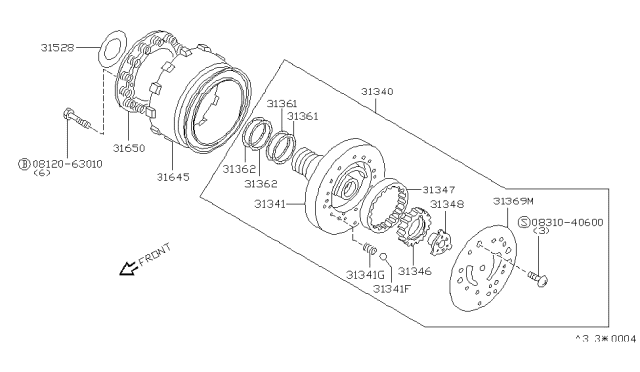 1985 Nissan Sentra Engine Oil Pump Diagram