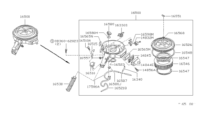 1982 Nissan Sentra Air Cleaner Diagram 3