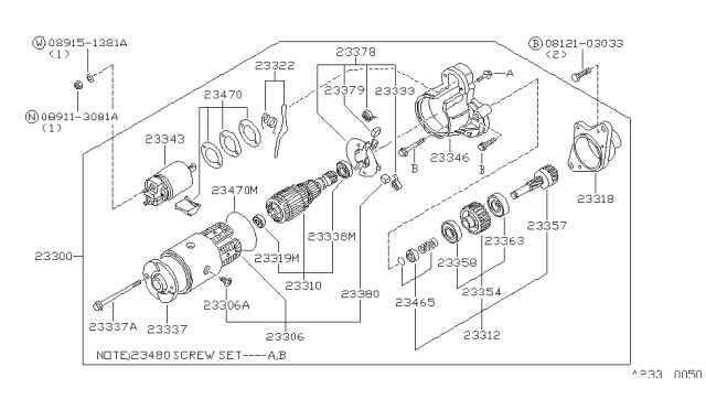 1982 Nissan Sentra Starter Motor Diagram 5