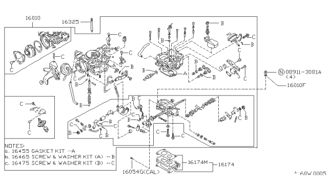 1986 Nissan Sentra Carburetor Diagram 1