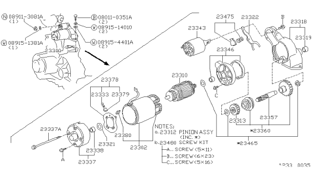 1984 Nissan Sentra Starter Motor Diagram 2