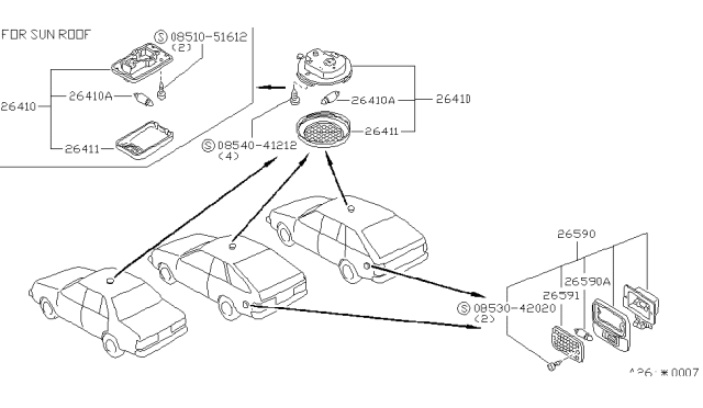 1983 Nissan Sentra Room Lamp Diagram