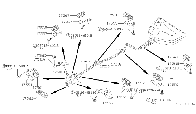 1984 Nissan Sentra Fuel Piping Diagram 1