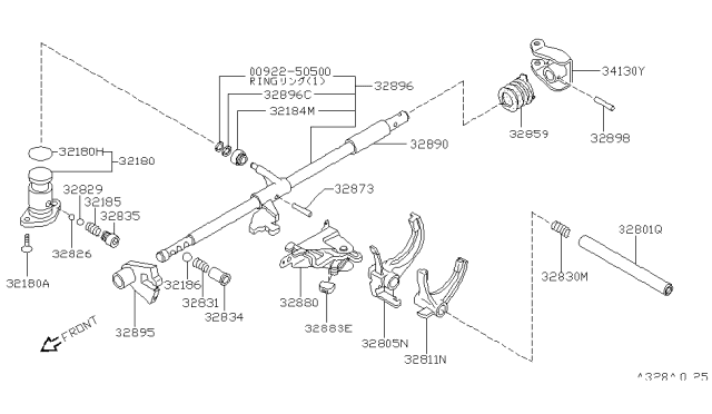 1983 Nissan Sentra Transmission Shift Control Diagram 1