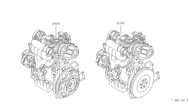 1985 Nissan Sentra Engine Assembly Diagram 1