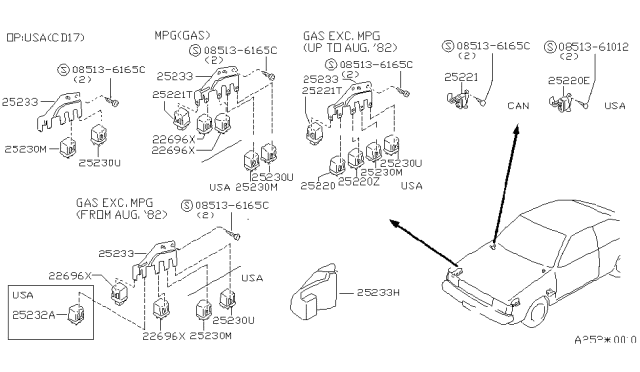 1985 Nissan Sentra Relay Diagram 1