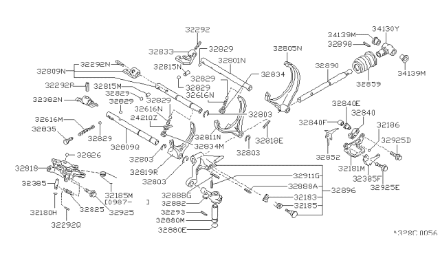 1987 Nissan Stanza Transmission Shift Control Diagram