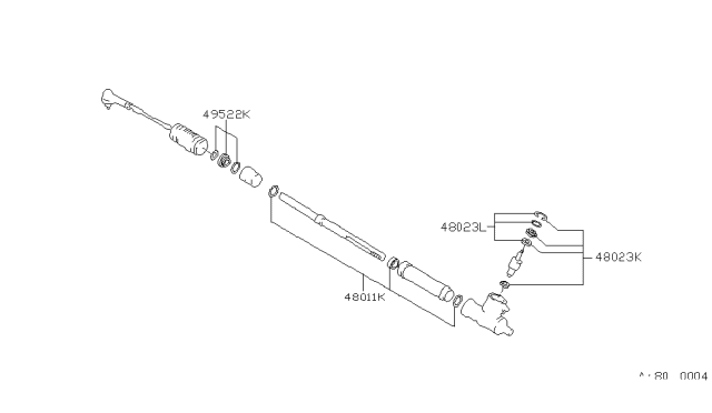 1988 Nissan Stanza Manual Steering Gear Diagram 2