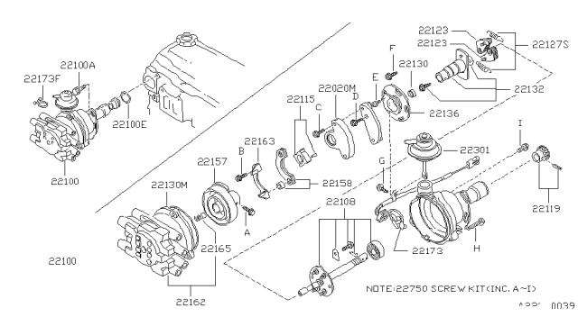 1987 Nissan Stanza Distributor & Ignition Timing Sensor Diagram 1