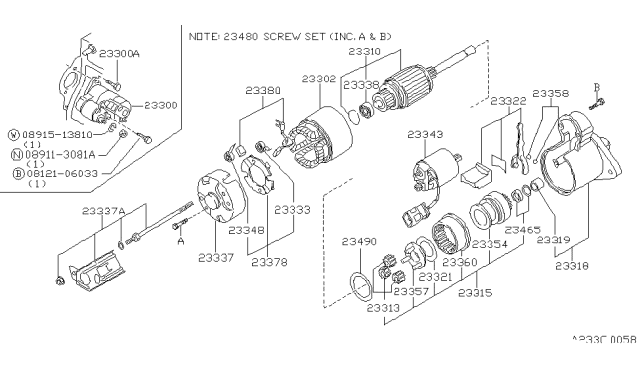 1987 Nissan Stanza Starter Motor Diagram 3