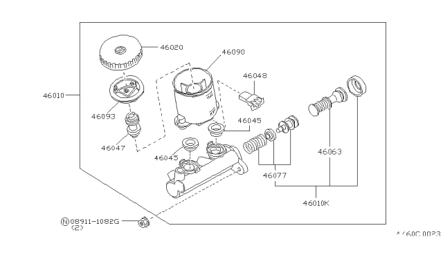 1987 Nissan Stanza Piston-SECONDRY Diagram for 46073-29R00