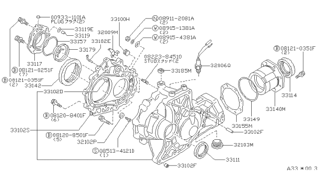 1987 Nissan Stanza Transfer Case Diagram