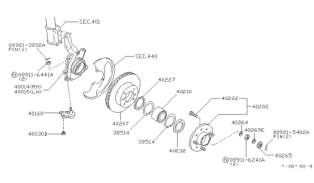 1986 Nissan Stanza Front Axle Diagram 1