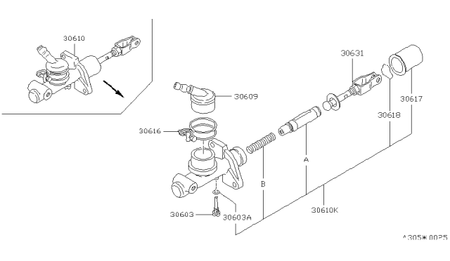 1988 Nissan Stanza Clutch Master Cylinder Diagram