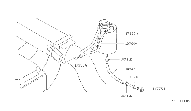 1988 Nissan Stanza Emission Control Piping Diagram