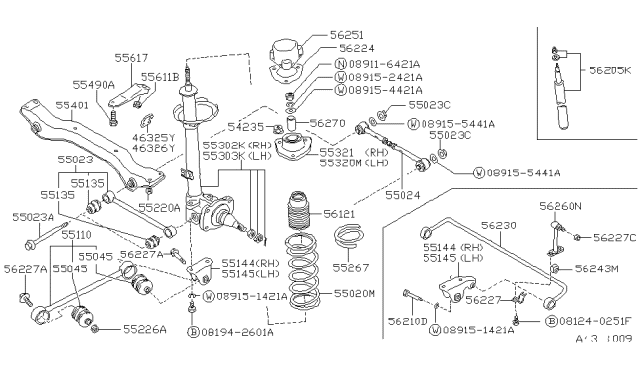 1990 Nissan Stanza Rear Suspension Diagram