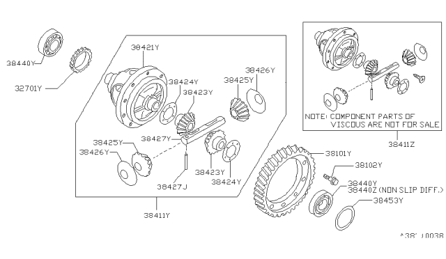 1990 Nissan Stanza Front Final Drive Diagram 1