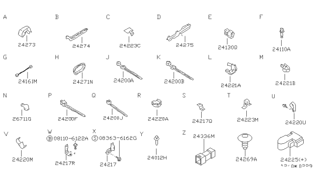 1992 Nissan Stanza Bolt-Hex Diagram for 08110-6122A