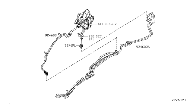 2008 Nissan Pathfinder Condenser,Liquid Tank & Piping Diagram 6