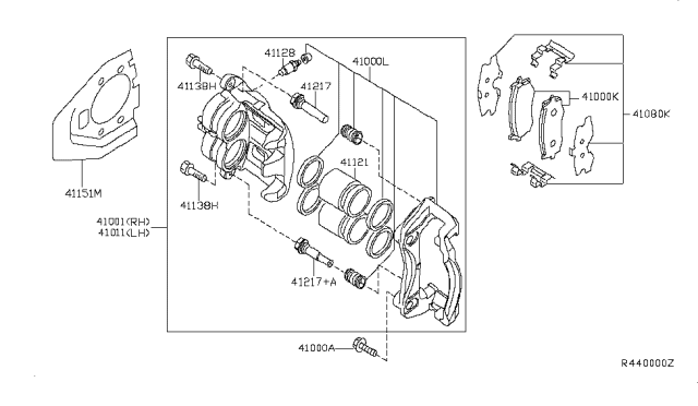 2006 Nissan Pathfinder Front Brake Diagram