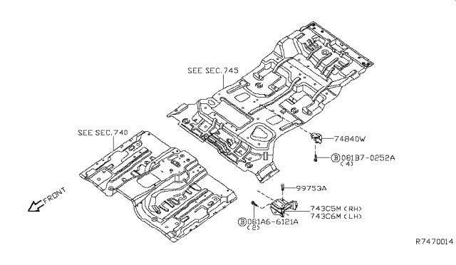 2008 Nissan Pathfinder Floor Fitting Diagram 2