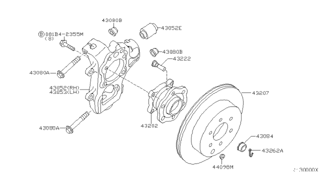 2005 Nissan Pathfinder Bush Diagram for 55157-EA501