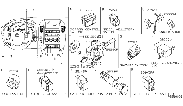 2008 Nissan Pathfinder Switch Diagram 4