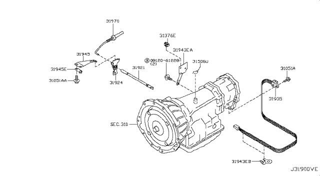 2010 Nissan Pathfinder Control Switch & System Diagram 4