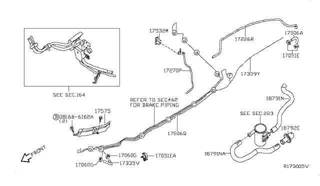 2009 Nissan Pathfinder Fuel Piping Diagram 2