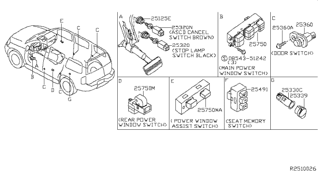 2007 Nissan Pathfinder Switch Diagram 2