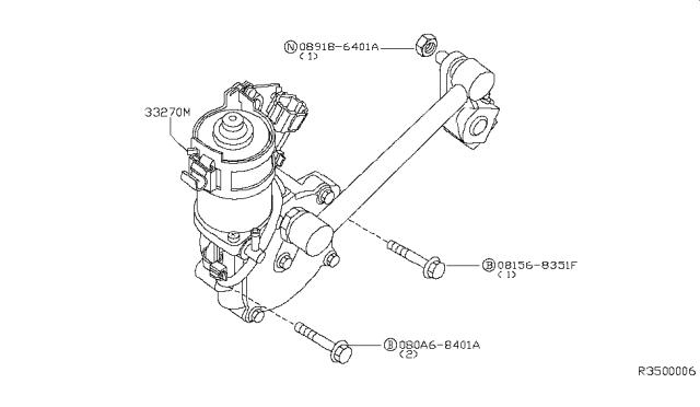 2010 Nissan Pathfinder Transfer Control Parts Diagram