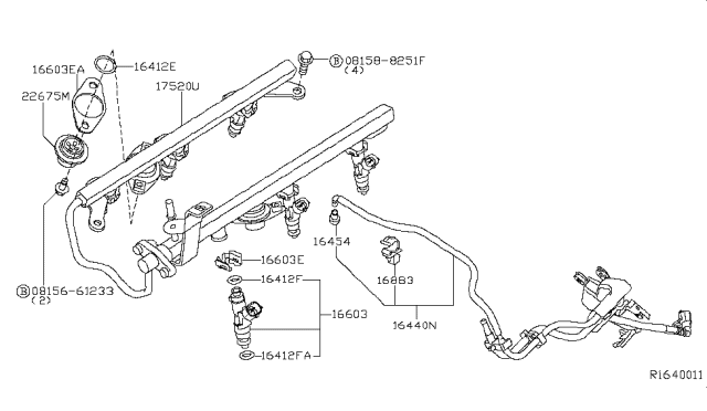 2012 Nissan Pathfinder Fuel Strainer & Fuel Hose Diagram 2