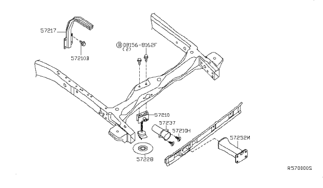 2012 Nissan Pathfinder Spare Tire Hanger Diagram