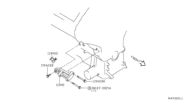 2009 Nissan Pathfinder Power Steering Pump Mounting Diagram 3