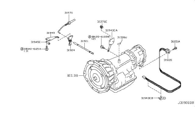 2010 Nissan Pathfinder Control Switch & System Diagram 3