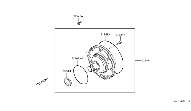 2011 Nissan Pathfinder Engine Oil Pump Diagram