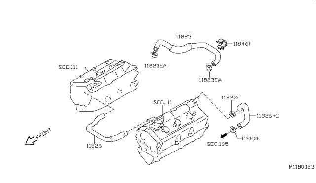 2009 Nissan Pathfinder Crankcase Ventilation Diagram 2