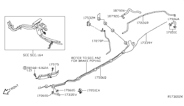 2005 Nissan Pathfinder Fuel Piping Diagram 2